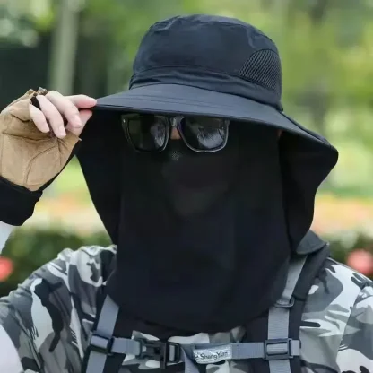 Ultra Shield Camo Peak Fishing Hat - Image 6